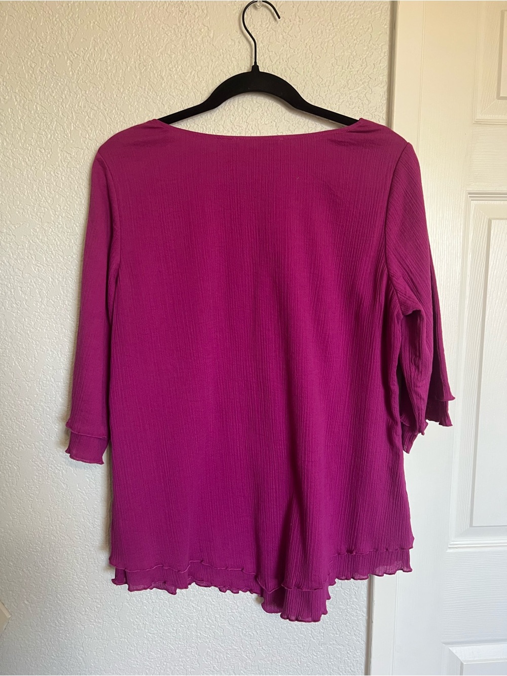 Soft Surroundings Siesta Key Tunic in Vibrant Orchid - Picture 8 of 10